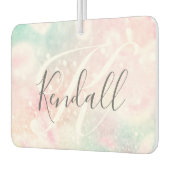 グラムピンクグリッターパステルパタガーリーーン カーエアーフレッシュナー (左)