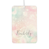 グラムピンクグリッターパステルパタガーリーーン カーエアーフレッシュナー (正面)