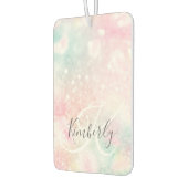 グラムピンクグリッターパステルパタガーリーーン カーエアーフレッシュナー (左)