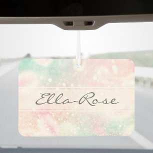 グラムピンクグリッターパステルパタガーリーーン カーエアーフレッシュナー