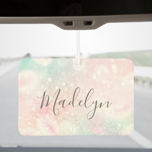 グラムピンクグリッターパステルパタガーリーーン カーエアーフレッシュナー