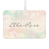 グラムピンクグリッターパステルパタガーリーーン カーエアーフレッシュナー (裏面)