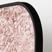 グラムピンクグリッター名前をカスタムする&イニシャル ピックルボールラケット (左詳細)