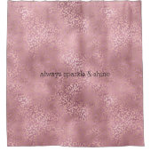 グラムピンクグリティージーヒョウ印刷 シャワーカーテン (正面)