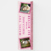 グラムピンクシック2フォト誕生日バルミツワー 横断幕 (縦)