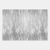 グラムピンクシルバースパークルストライプーズ ラッピングペーパーシート (正面2)