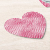 グラムピンクストライプ色 ペーパーコースター (アングル)