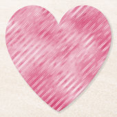 グラムピンクストライプ色 ペーパーコースター (正面)