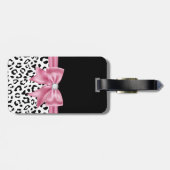 グラムピンクボウダイヤモンドブラックスノーヒョウ ラゲッジタグ (裏面横)