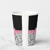 グラムピンクボウダイヤモンドブラックスノーヒョウ 紙コップ (右)
