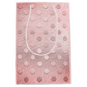 グラムピンクメタリックグリッタースパークル ミディアムペーパーバッグ (正面)