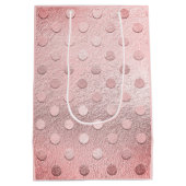 グラムピンクメタリックグリッタースパークル ミディアムペーパーバッグ (裏面)