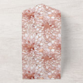 グラムピンクローズピンクホワイトフローラ オールインワン招待状 (外側)