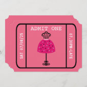 グラムファッションショーパーティーナイトガールズチケット 招待状 (正面/裏面)