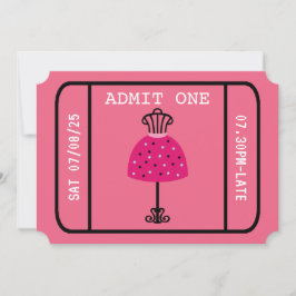 グラムファッションショーパーティーナイトガールズチケット 招待状