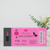 グラムファッションショーパーティーナイトガールズチケット 招待状 (スタンド正面)