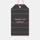 グラムファッションディババースデーパーティーゲストフリット ギフトタグ (裏面)