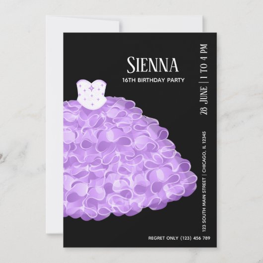 グラムファンシーガウン 招待状 (正面)