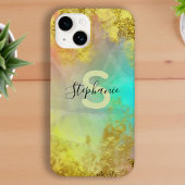 グラムファンシー抽象芸術金ゴールド金属箔グリッター Case-Mate iPhoneケース