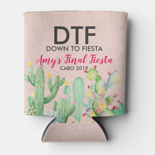 グラムフィエスタパーソナライズされたバチェロレッテクーラーボックス 缶クーラー (正面)