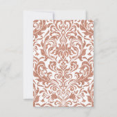 グラムフェイクバラ金ゴールドグリッターダマスク披露宴 招待状 (裏面)