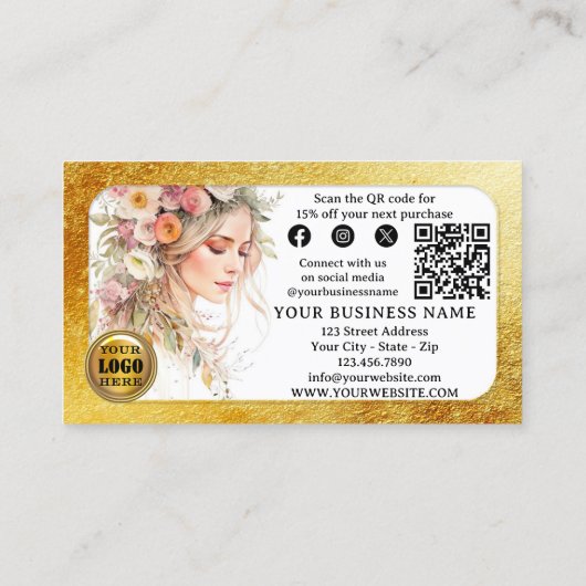 グラムフェミニンご注文ありがとうございます 名刺 (裏面)