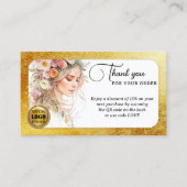 グラムフェミニンご注文ありがとうございます 名刺 (正面)