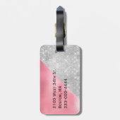 グラムフォイルルックモノグラムのラゲッジタグ ラゲッジタグ (裏面縦)