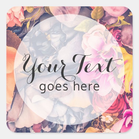 グラムフローラバラトレンディーモダンフローリスト&ブティック スクエアシール (正面)