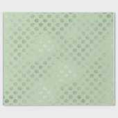 グラムフローラバラミントグリーンシルバービップ ラッピングペーパー (フラット)