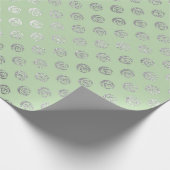 グラムフローラバラミントグリーンシルバービップ ラッピングペーパー (角)