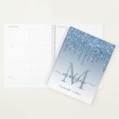 グラムブライトブルーグリッタードリップスガーリーモノグラム2021 プランナー手帳 (ディスプレー)