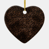 グラムブラウン黒豹プリント セラミックオーナメント (正面)