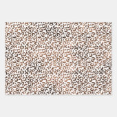 グラムブラウン黒豹プリント ラッピングペーパーシート (正面2)