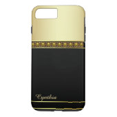 グラムブラックと金ゴールドトーンiPhone 7プラスケース Case-Mate iPhoneケース (裏面)