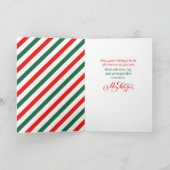 グラムブラックウーマンフェスティバルスタイリッシュクリスマス カード (内部)