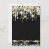 グラムブラックエレガント金ゴールド18thバースデーパーティー 招待状 (裏面)