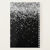 グラムブラックシルバーグリッターモノグラム名 プランナー手帳 (裏面)