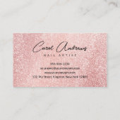 グラムブラックバラ金ゴールドグリッタードリップスネイルアーティスト 名刺 (裏面)