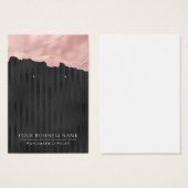 グラムブラックバラ金ゴールドストライプイヤリングディスプレイカード (正面&裏面)