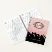 グラムブラックバラ金ゴールドドリッピンググリッターレシピ ノートブック (内部)