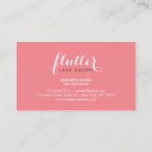 グラムブラックピンク金ゴールドラッシュサロンアポイントメントカード 予約カード (裏面)