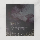 グラムブラックフェイク金ゴールドグリッター座席表 プレイスカード (外部開封)