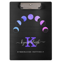 グラムブラックムーンフェイズパステルパープルモノグラム名