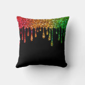 グラムブラックラスタレインボーグリッタードリップ クッション (裏面)