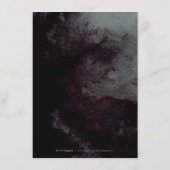 グラムブラック金ゴールドグリッター書道宿泊施設 エンクロージャーカード (裏面)