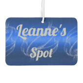 グラムブラッシュメタルおよびグリッターブルーモノグラム | カーエアーフレッシュナー (裏面)