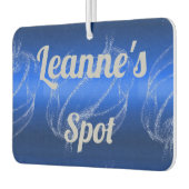 グラムブラッシュメタルおよびグリッターブルーモノグラム | カーエアーフレッシュナー (左)