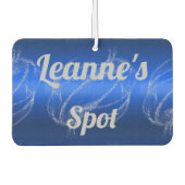 グラムブラッシュメタルおよびグリッターブルーモノグラム | カーエアーフレッシュナー (正面)