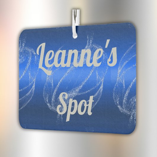 グラムブラッシュメタルおよびグリッターブルーモノグラム | カーエアーフレッシュナー